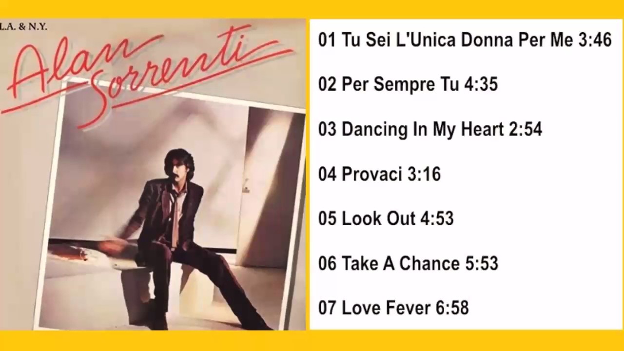 Dancing In My Heart {1979} * Alan Sorrenti [L.A. & N.Y. - N.3