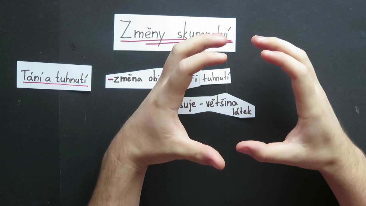 Změny skupenství - tání a tuhnutí