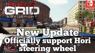 New Update for Grid Autosport - Offcially support Hori Mario Kart Racing Wheel Pro Deluxe (Switch)