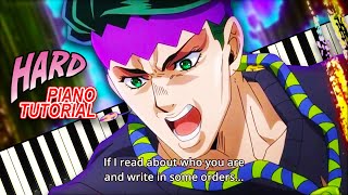 Great Days (JoJo's Bizarre Adventure Diamond is Unbreakable OP 3) - Piano Tutorial chords