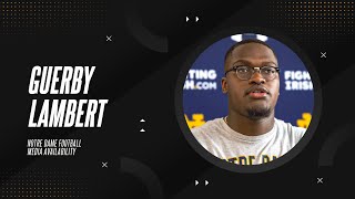 OL Guerby Lambert Discusses Joe Rudolph, Notre Dame OL Tradition