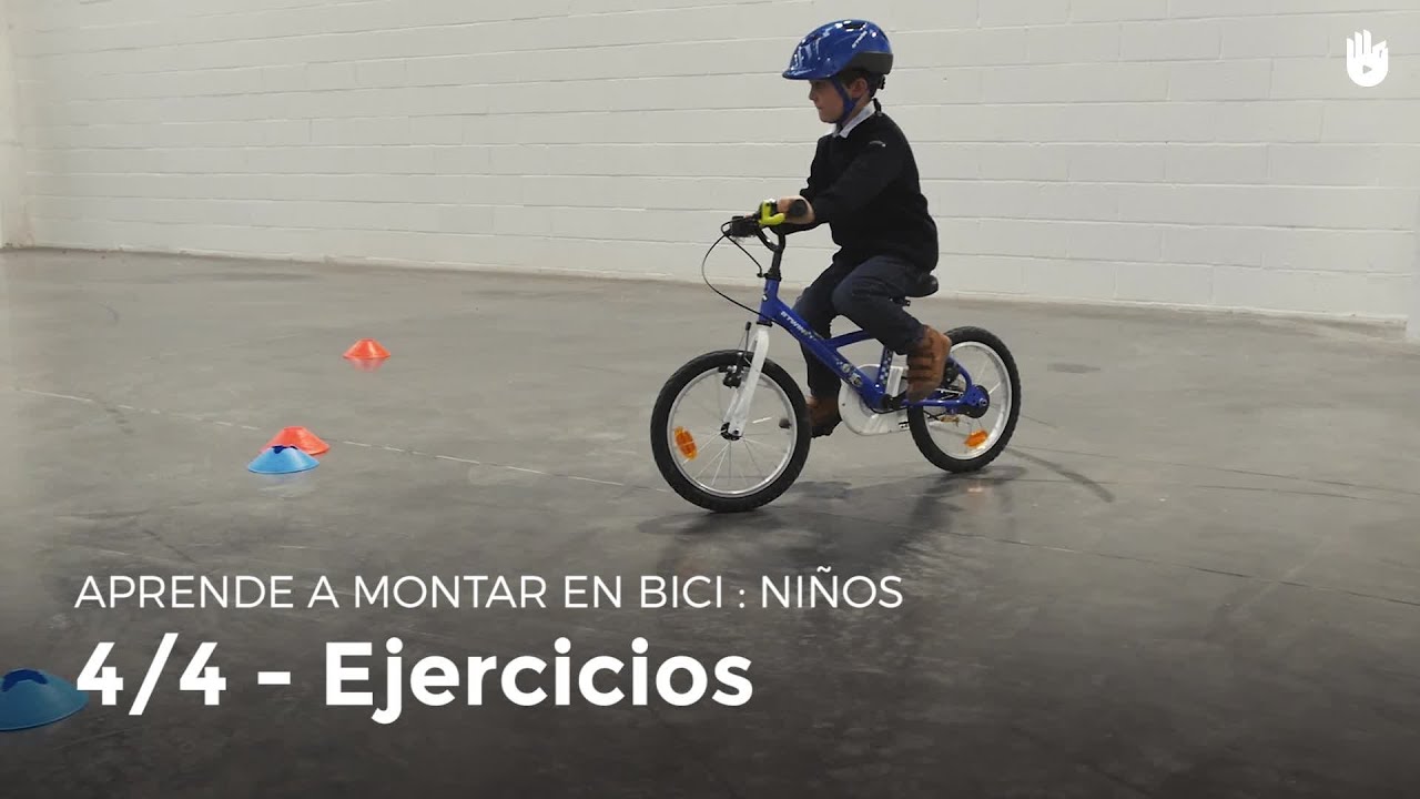 4/4 - Ejercicios y juegos  Enseña a un niño a montar en bici 