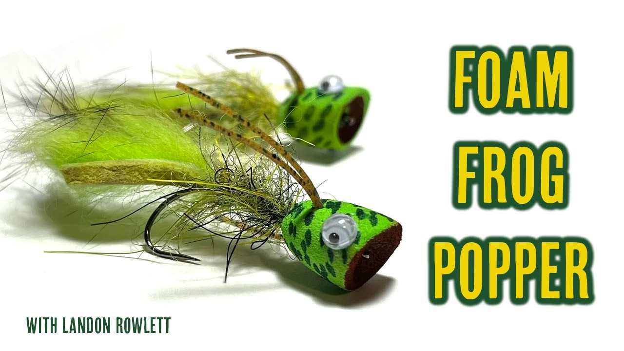 Foam Frog Popper -, BASS FLY TYING TUTORIAL