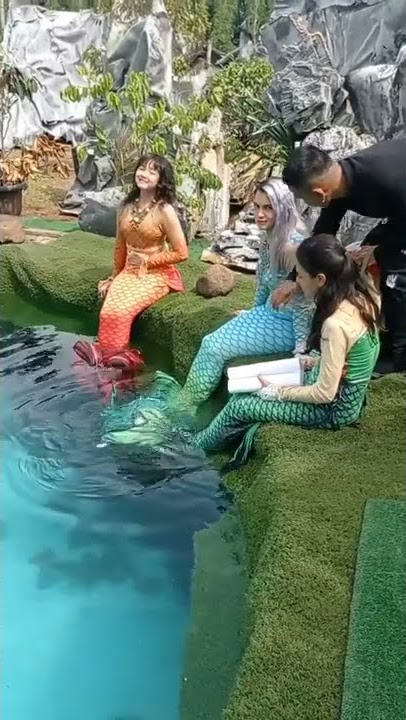 trio duyung lagi persiapan syuting #putriduyungdan1001keajaiban