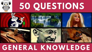 General Knowledge Quiz Trivia #134 | Bugs Bunny, Barbie, Violin Family, Mahatma Gandhi, Bat Cave