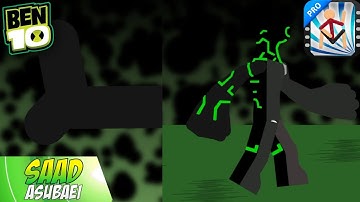 Ben 10 Upgrade Transformation Sticknodes Animation | Ben 10 | Saad Asubaei