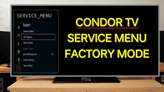 Condor LCD TV Service Menu Access Methods And How To Unlock And Factory Reset Features On Condor TV