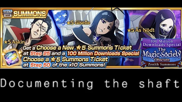 Bleach Brave Souls 100 Million Downloads Special The Magic Society Obscure Zenith Summons