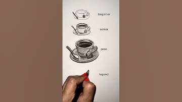 how to draw a cup of tea 😳😱 #shorts #drawing #art #tea