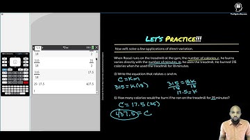 A 2D Write and Solve Direct Variation equations