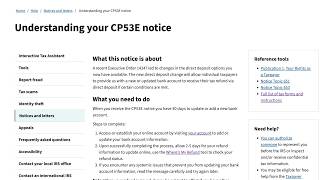 How to understand your CP53E Notice (IRS could not direct deposit your tax refund)