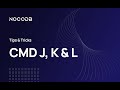 Keyboard Shortcuts | CMD + J, K, L in NocoDB