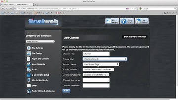 Finalweb Live Streaming