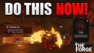FASTEST Way To Get DEMONIC KEY & DEMON PICKAXE in The Forge