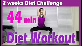 [2 weeks Diet Challenge] Day 10 | 44 minute Circuit Training | 44분 서킷트레이닝 | 다이어트 챌린지 | 홈트 |