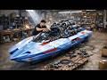 How I Made a Supercharged Spaceship and Alien flying boat from scrap. | by @Nasatchannel