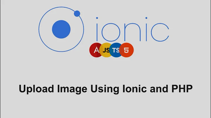 Upload Image Using Ionic and PHP