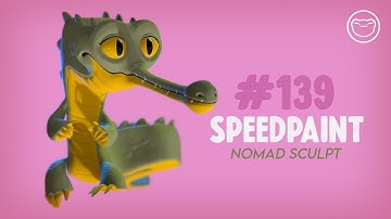 #139: 3D Speedpaint in Nomad Sculpt | VISUAL ASMR (Music Only)🎶