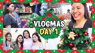 MURANG CHRISTMAS DECOR SA DIVISORIA NIGHT MARKET VLOGMAS DAY 1