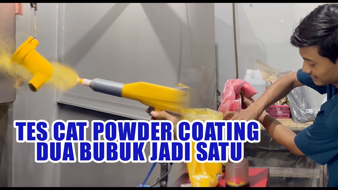 TES CAT POWDER COATING DUA BUBUK JADI SATU