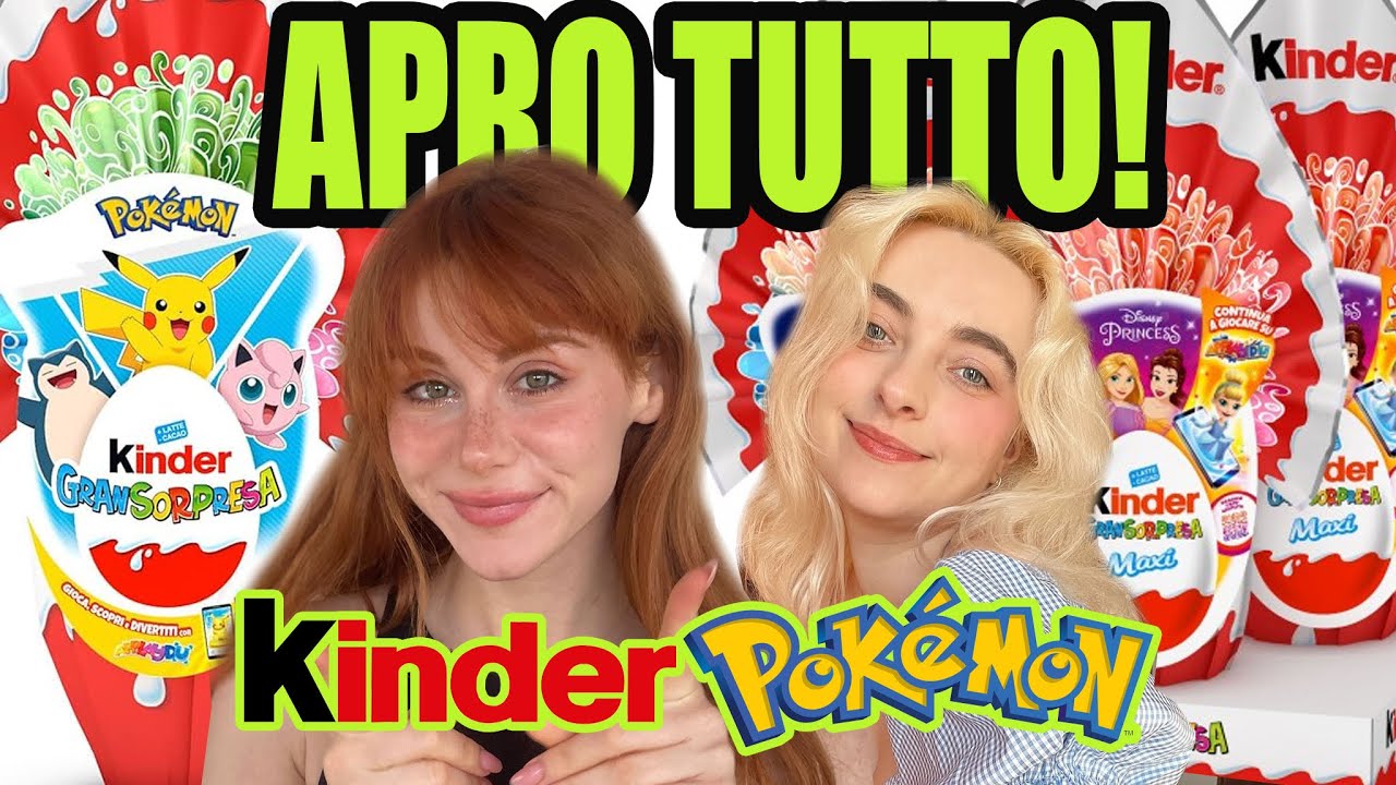 APRIAMO LE UOVA KINDER E SCOPRIAMO IL PESO DELLE UOVA POKEMON! con @Alice Berti