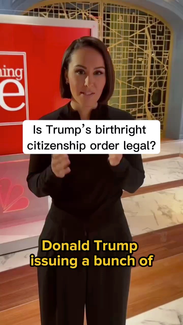 Is Trump's birthright citizenship order legal?