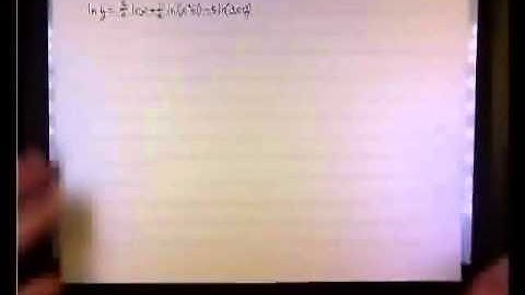 Logarithmic Differentiation - Ex. 1.mp4