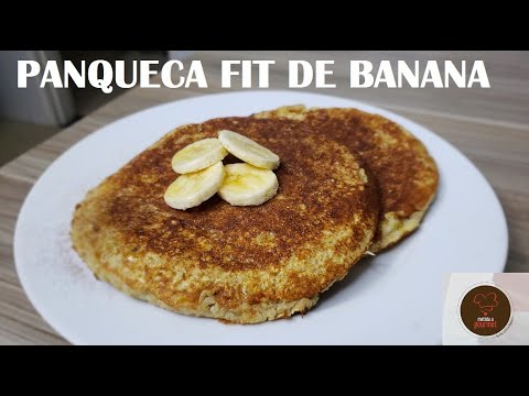 Panqueca FIT de banana com aveia | FÁCIL E SAUDÁVEL!