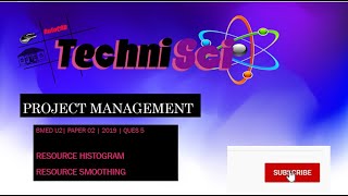 Project Management | BMED U2 | Resource Histogram | Resource Smoothing | 2019 Past Paper #5