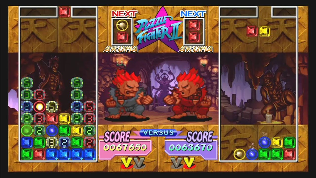 Puzzle Fighter HD Remix Akuma vs Akuma Gameplay Xbox 360 HD HQ YouTube