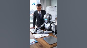 Robot Boss Takes Control of the Office! | #AI #Robotics #YouTubeShorts