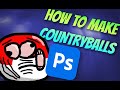 How to make countryballs in photoshop in 16 minutes