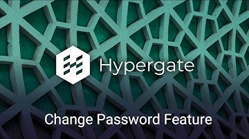 Hypergate Webinar: Change Password Feature