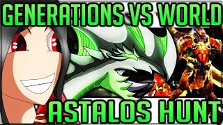 Monster Hunter World VS Monster Hunter Generations Ultimate + Nostalgia Trip Astalos Hunt Fun!