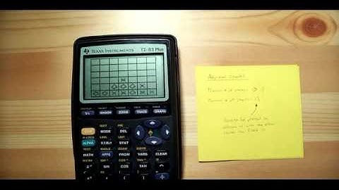 TI-83 Connect Four Program