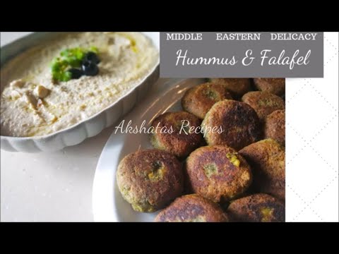 Falafel with Hummus|Without Tahini | Chickpea/Kabuli Chana Recipe