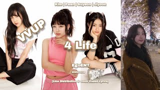 VVUP (비비업) ‘4 Life’ (Line Distribution \u0026 Color Coded Lyrics)