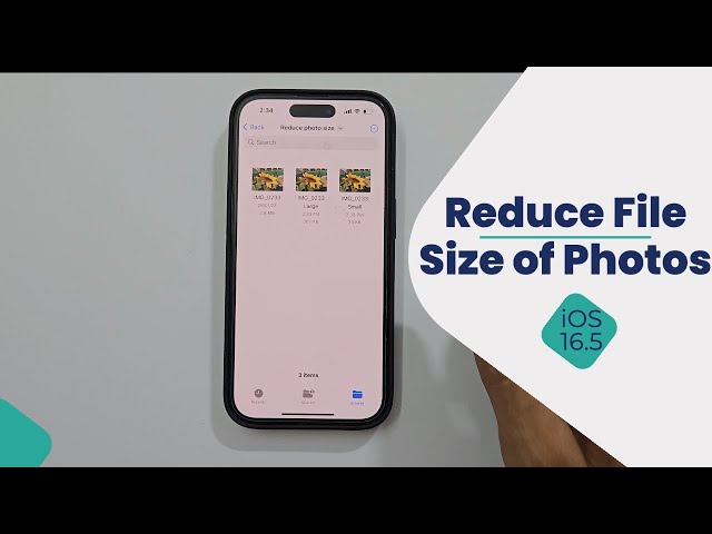 How to reduce File Size of Photo in iPhone - Convert File Format class=