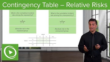 Contingency Table – Relative Risks – Epidemiology & Biostatistics | Lecturio