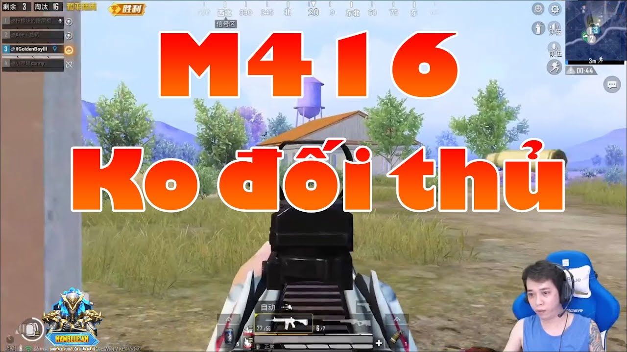 🔫Nam Blue[Pubg Mobile] M416 không đối thủ