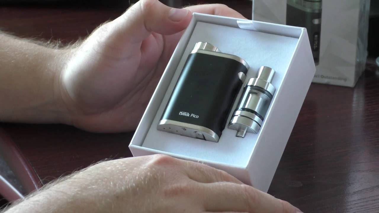 Обзор и распаковка Original Eleaf iStick Pico TC 75W Mod Kit (BLACK) от магазина GearBest