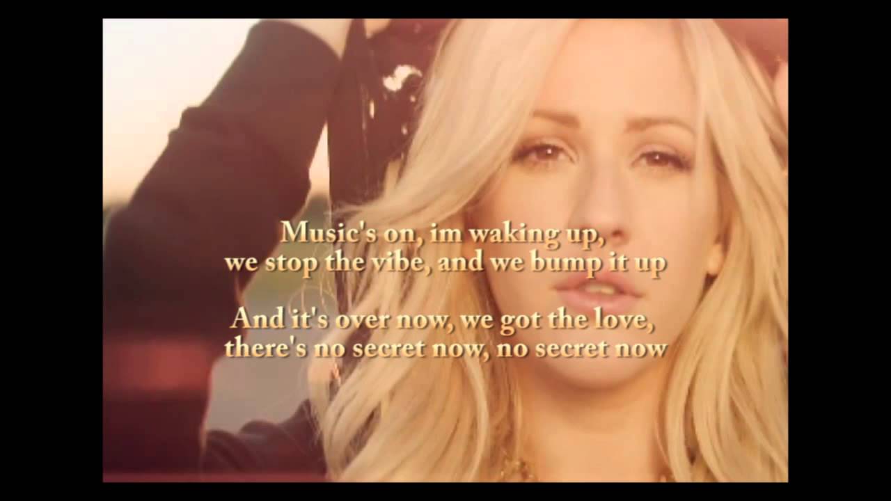 ellie goulding burn lyrics on screen