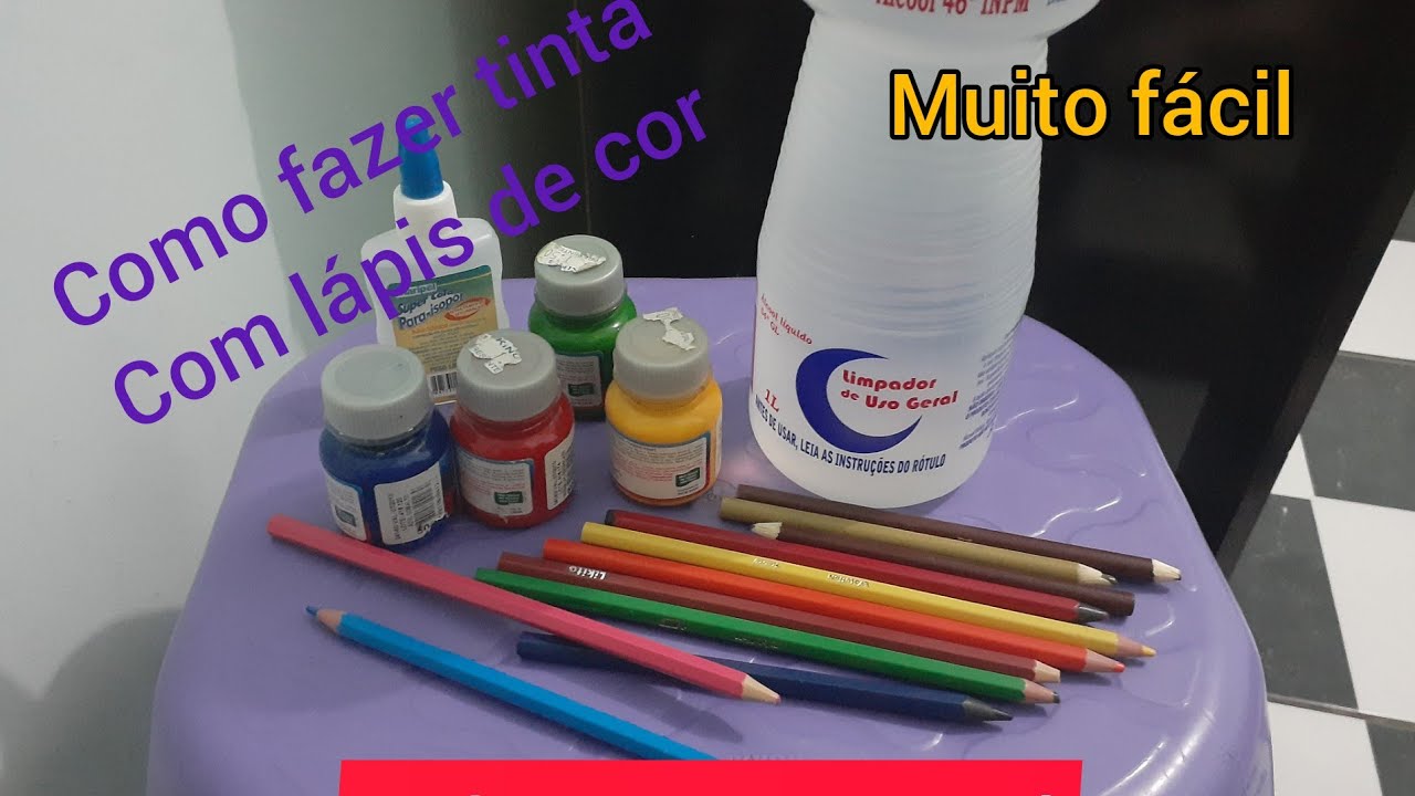 Como Fazer Tinta Com Lapis De Cor EDUCA Como Fazer Tinta Com Lapis De Cor EDUCA