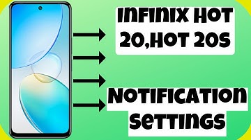 Infinix Hot 20,Hot 20s Notification Settings || On/Off Apps Notifications