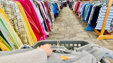 Thrift Shopping Public ASMR ❤︎ No Talking