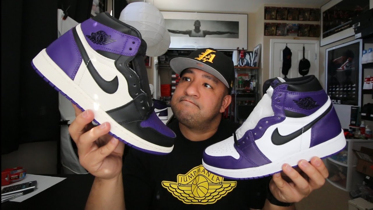 court purple jordan 1.0