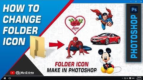 How to Change Windows Folder Icon, Folder Icon Making Photoshop, ICO File In Photoshop