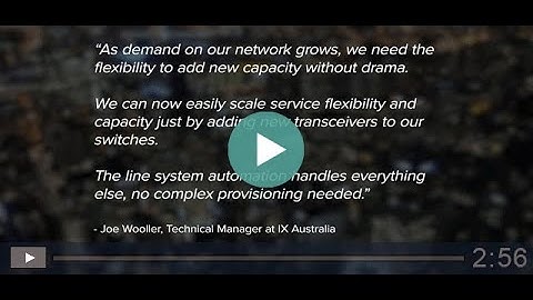 Cost efficient, high-capacity metro networking at IX Australia - Smartoptics