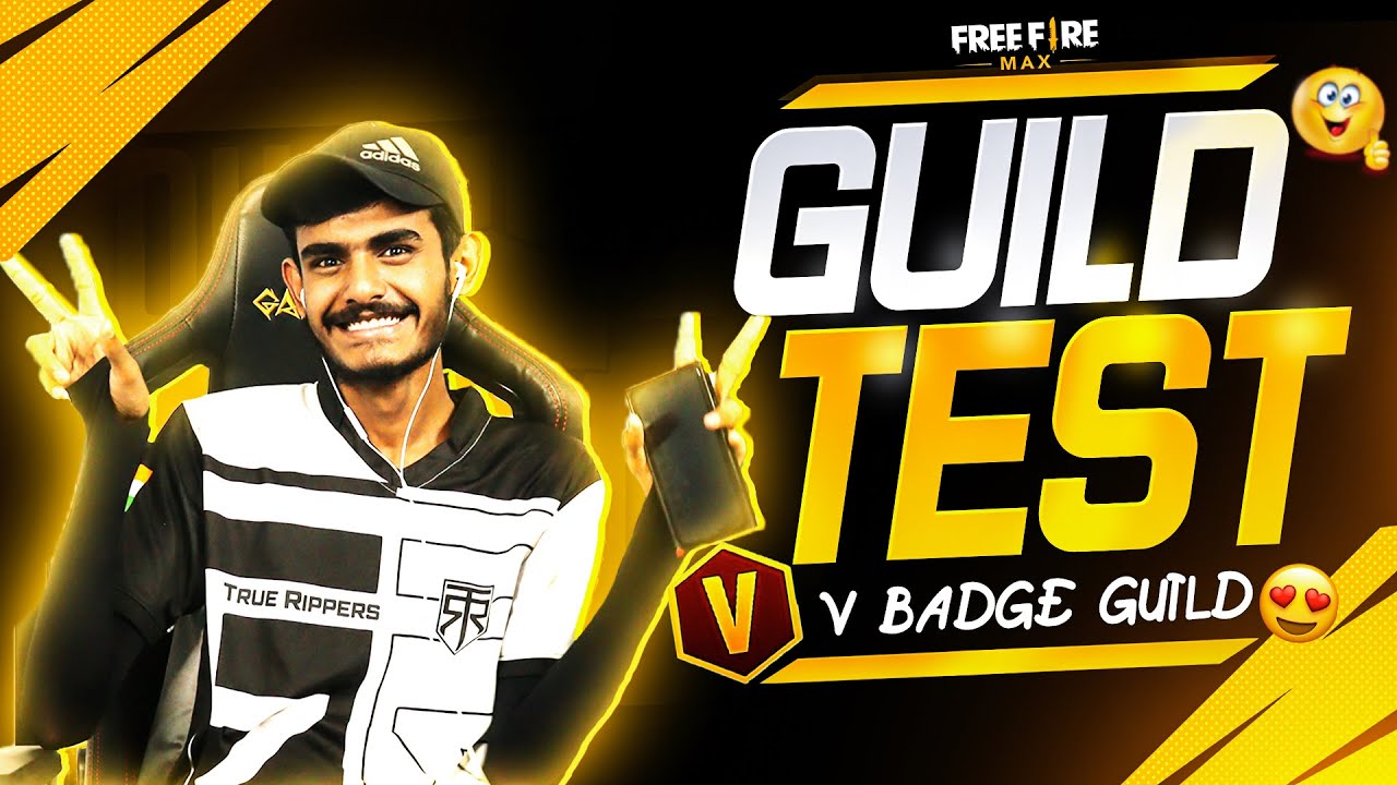 V BADGE GUILD TEST #KANNADAFREE FIRE - YouTube