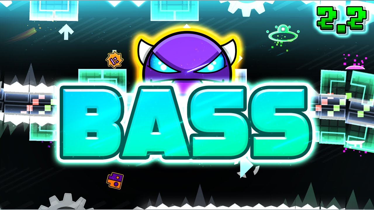 Geometry Dash 2.2 - BASS 100% GAMEPLAY Online (Wav) EASY DEMON - YouTube